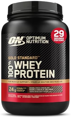 Optimum Nutrition Gold Standard 100% Whey Protein Powder, Double ...