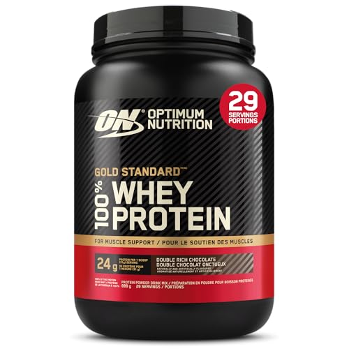 Optimum Nutrition Gold Standard 100% Whey Protein Powder, Double Rich