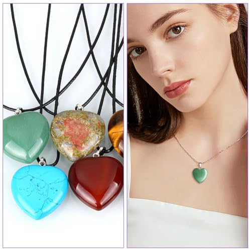 OSDUE 9pcs Healing Crystal for Beginners, Natural Healing Crystal Gifts, Polished Thumb Stone for Anxiety Relief, Natural Gemstones,Raw Stones, Love Palm Stones Reiki Chakra Crystals Valentines Gifts - Image 6