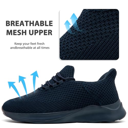 Image of DLWKIPV Womens Walking Running Shoes Tennis Slip On Sneakers Gym Workout Sport Lightweight Breathable Mesh Comfortable Casual