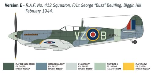Spitfire Mk. IX Ace modelo de plástico Italeri IT2843 WW2 1/48 7