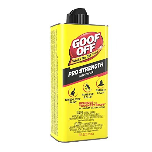Goof Off Professional Strength Remover, 6 Fl. Oz., Latex Paint And Adhesive Remover #TOP4