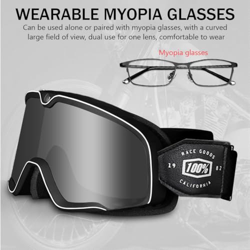 Proberos® Grey Motorcycle Goggles - Image 5