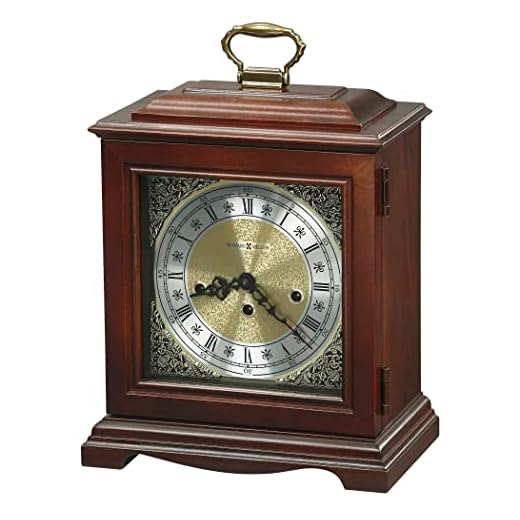 Howard Miller Graham Bracket Mantel Clock 612 437 – Windsor Cherry Finish, Classic Bracket