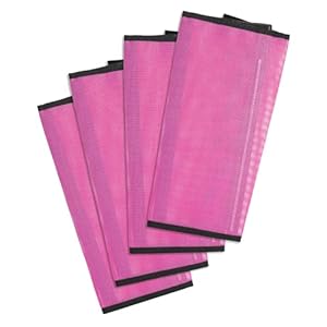 Premium Horse Fly Boots, Ultimate Protection Set for Horse Legs – Breathable Mesh, Stay-on Design, Stomp Reduction (Set of 4)-Rose Red