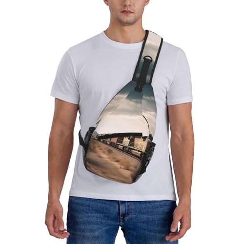 Sling Bag para Hombre y Mujer, mochila cruzada urbana miniatura 2