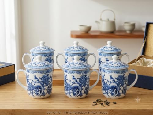 Image of Thai Tea Cups (Blue Willow)