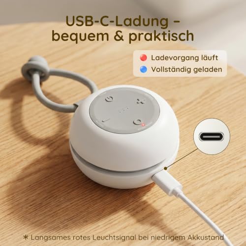 White Noise Machine Baby mit Nachtlicht & Tragbar, Weißes Rauschen Baby – Ansicht 5