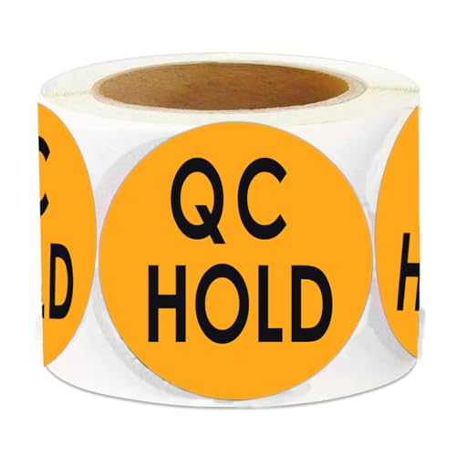 Autocollants d'inspection de 5,1 cm avec adhésif durable pour étiquetage QC Hold