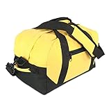 DALIX 14' Small Duffle Bag Two Toned Gym Travel Bag (Gold)