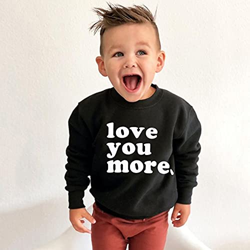 Sweatshirt baby kinderen trui ronde hals lange mouwen effen briefprint warm bovendeel top longsleeve casual trui lange… - Image 6