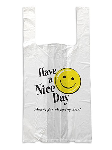 RollMate 1006379 Bagging Solution, Happy Face, 12 Micron, Large, 11