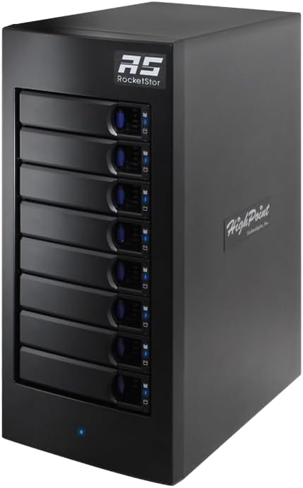 Highpoint RocketStor 6628A 8-Bay 2nd Gen. Thunderbolt 3 Hardware RAID Enclosure