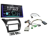 Digital Multimedia Receiver JVC KW-X830BT im Set inkl. Lenkradfernbedienungs-Adapter, Antennen-Adapter und Radio-Blende. Durch den im Lieferumfang enthaltenen Lenkradfernbedienungs-Adapter bleibt die Funktionalität der Tasten an Ihrem Lenkrad erhalten.
