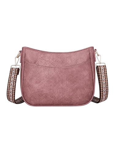 Sac à bandoulière femme tendance sangle large sac à main lisse Perphy