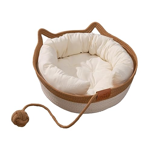 Gralara Cesta de cama para gato, casa para dormir, arranhador para gatos grandes, gatinhos, cachorri