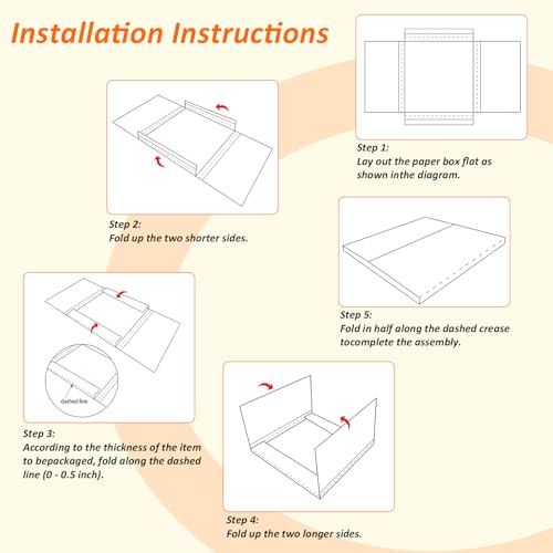 HORLIMER 12.8x12.8x1 Vinyl Record Shipping Boxes Set of 25, White Corrugated Cardboard Mailer Box for Mailing, Packaging, Moving Storage