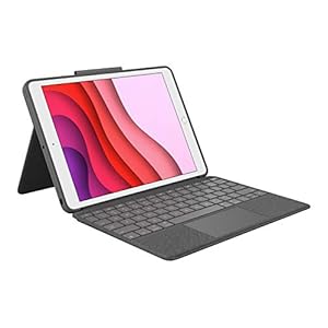 Logitech Combo Touch for iPad (7th, 8th and 9th generation) keyboard case with trackpad, wireless keyboard, and Smart…