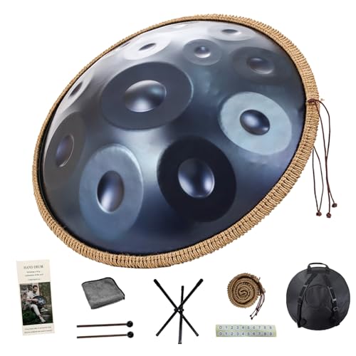 �n���h�p�� 9��/10��/12�� �y�� KoKoty Handpan Drum �j�Z�� 432hz/440hz �X�e�����X�| �X�`�[���h���� 22�C���`(55cm) �n���h�p���h���� ���S�� �ґz�A���K (12�m�[�g - �u���[ - 440hz)