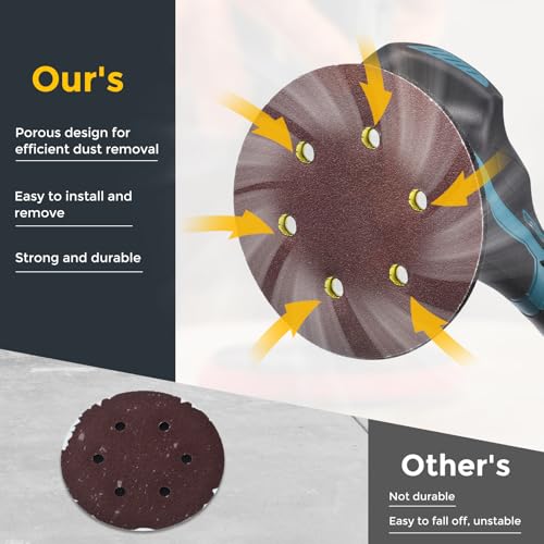 Disques abrasifs 150 mm grain 1000 pour ponçage bois et métal