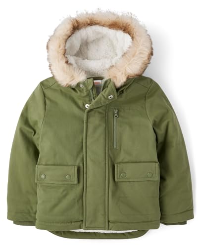 Gymboree Boys' and Toddler Faux Fur Puffer Jacket