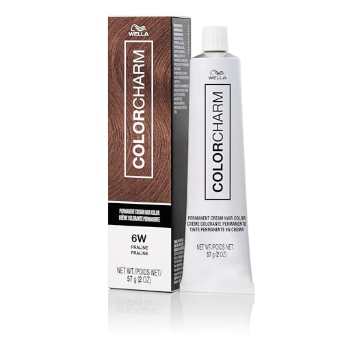 Image of COLORCHARM Permanent Cream Hair Dye | Brown Hair Color | Medium to Golden Caramel, Cool Natural, Brunette Shades | 100% Gray Coverage | Vegan, Free of Phthalates & Parabens | 2 oz.
