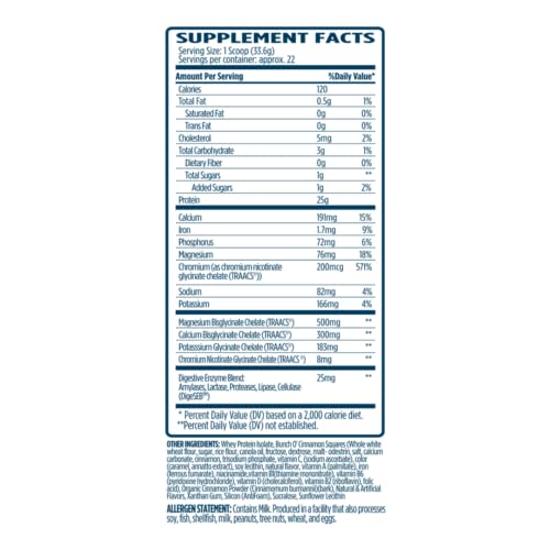 Image of VMI Sports | ProtoLyte Whey Isolate Protein Powder | Low Calorie Whey for Weight Loss and Muscle Gain | Digestive Enzymes | Non-GMO (1.6 lb, Cinnamon Crunch)