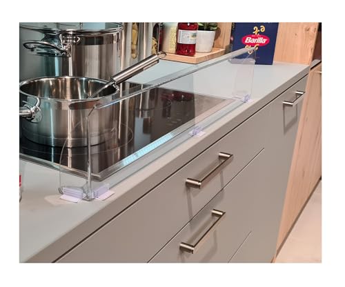LHSchutz Herdschutzgitter 67cm – Transparent, Verbesserte Version mit...