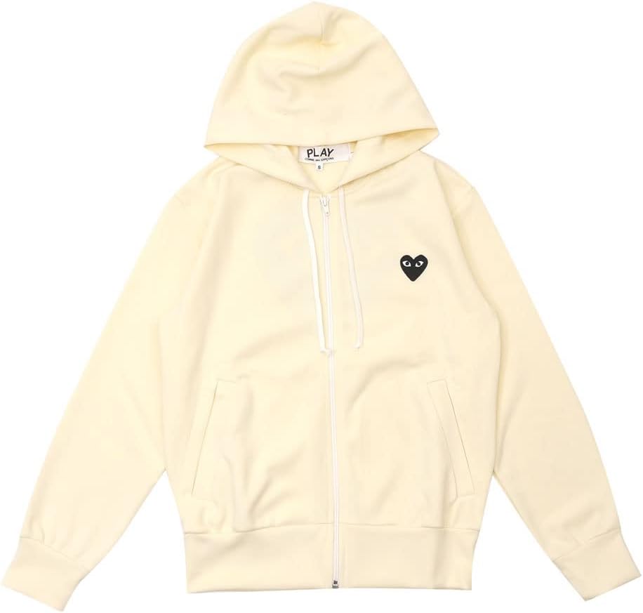 【美品】コムデギャルソンPLAY ジップアップパーカー　　M _^】コムデギャルソン PLAY パーカー Mサイズ PLAY COMME des GARCONS