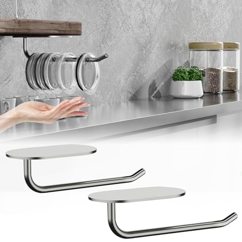 CHRSHN Tumbler Lid Organizer Stainless Steel Cup Lid Organizer Under Cabinet Kitchen Cabinets and Countertops Organization Pack of 2