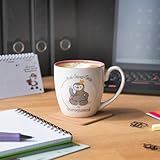 GRUSS & CO Anti-Stress-Tasse Motiv 'Büroqueen' | Tasse mit Spruch, 45 cl, New Bone China | Geschenk Kollegin | 45488