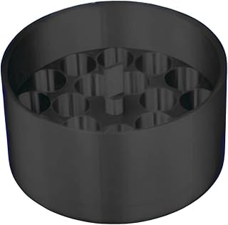 3D Printed Vial Storage Insert - Waterproof 3ml Vial Insert with 21 Slots - Freezer Safe for Home, Fridge, Travel, 16mm Max Diameter, 35mm Max Height (Space Gray)