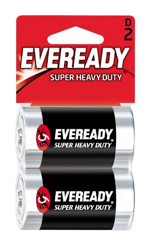 Piles très résistantes Energizer Eveready taille D lot de 2 packs de 12