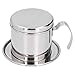 Cyrank Gotero de café vietnamita, cafetera de Acero Inoxidable, Herramienta de Prensa de Filtro de café portátil, cafetera de café Reutilizable de una Sola Taza para Restaurante de Oficina en casa