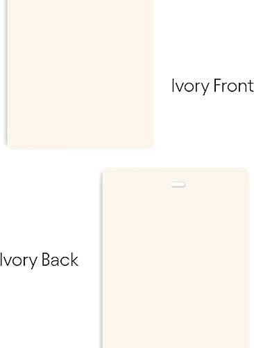 Miniatura 6 de DALIX, repuesto de PVC, para persiana vertical, lámina curva lisa, de color blanco marfil (82.5 pulgadas de longitud), Vinilo, Ivory, L