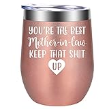 Mother in Law Gifts from Daughter in Law - Funny Birthday, Wedding, Mothers Day Gifts for Mother in Law - Mother in Law Gift, Mother of the Groom Gifts, Future Mother in Law Gifts - GSPY Wine Tumbler
