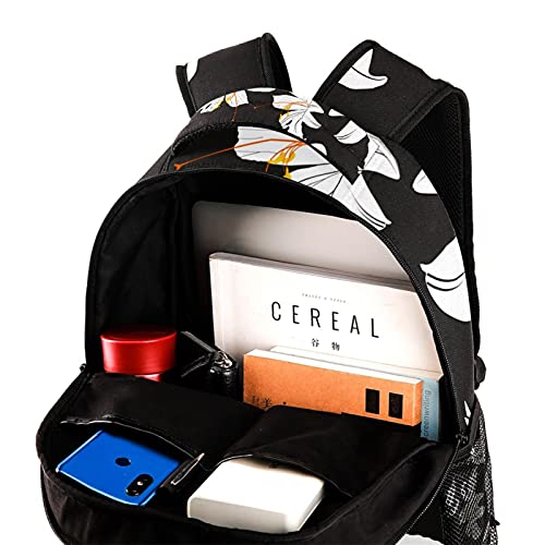 Sac d'école à fleurs bleues multicolore pour filles et garçons, cartable d'étudiant durable