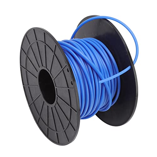 Linha de aparador de cortador de grama redondo 4 mm de espessura 30 m de comprimento azul substituiç