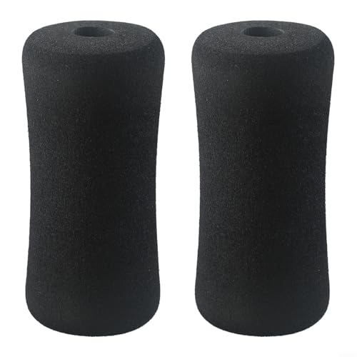 Almohadilla de espuma de repuesto para rodillos de piernas de banco de pesas, almohadillas de espuma de tubo de 22-25 mm para máquina de gimnasio, equipo de entrenamiento de fuerza, paquete de 2 (23 x