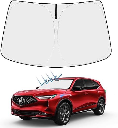 Proadsy Front Windshield Sun Shade Foldable Sunshade Protector Sun Visor Custom Fit 2022-2025 Acura MDX SUV, Base, Sport, Hybrid, A-Spec Accessories 2025 Upgrade