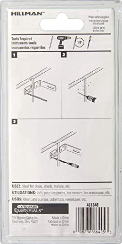Hardware Essentials 851435 Fixed Staple Safety Hasp Galvanized 4-1/2" #TOP2