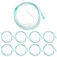 Sauerstoffbrille Nasenbrille 8 Stück Nasenbrille für Sauerstoffgerät 2M Sauerstoffschlauch Erwachsene Kunststoff Weiche Sauerstoff Brille Schlauch für Atemtherapie
