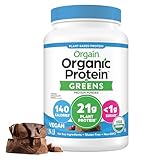 Orgain Organic Vegan Protein Powder + Greens,...