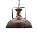 Produktbild Huahan Haituo Hängeleuchte Metall Malerei Kronleuchter Vintage Antik Deckenleuchte EDISON Durchmesser 33 cm /42 cm kabelgebunden Lampenschirm (Ruggine, 33 CM)