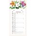 Exacompta - 33215E - Calendrier Mensuel - Un décor floral - 16 cm x 33 cm - Janvier 2022 à Décembre 2022 - 12 feuillets détachables - Coloris aléatoires