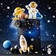 Outer Space Cake Toppers Astronaut Rocket Stars Cake Decorations for Two Der Mond Erste Reise um die Sonne Babyshower Geburtstag Kuchen Deko