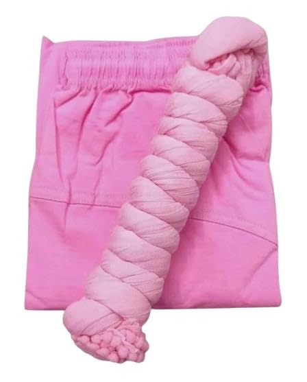 Leggings and Cotton Dupatta Set Baby Pink