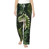 Opciones de tamaño versátiles: disponibles en una amplia gama de tallas de S a 3XL, estos pantalones de pijama con estampado de hoja de palma de dinosaurio se adaptan a varios tipos de cuerpo. Consulta la tabla de tallas para encontrar tu ajuste ideal.