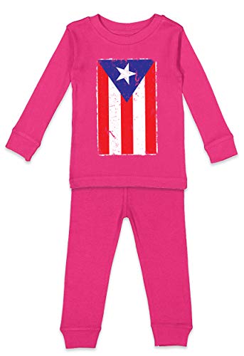 Puerto Rico Flag - Strong Proud Kids Shirt & Pants Set