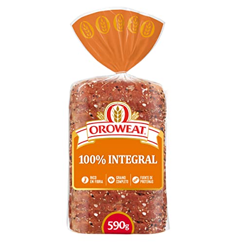 Oroweat - Pan de molde Integral con Corteza, Semillas de Sésamo y Lino, rico en Fibra y Proteínas 15 rebanadas, 560 g